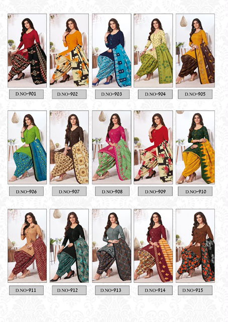 Navkar Soni Kudi 9 Regular Wear Printed Cotton Dress Material Collection

